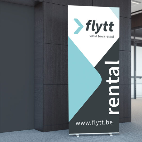 Name search, logo, huisstijl en allerlei communicatietools voor Flytt
