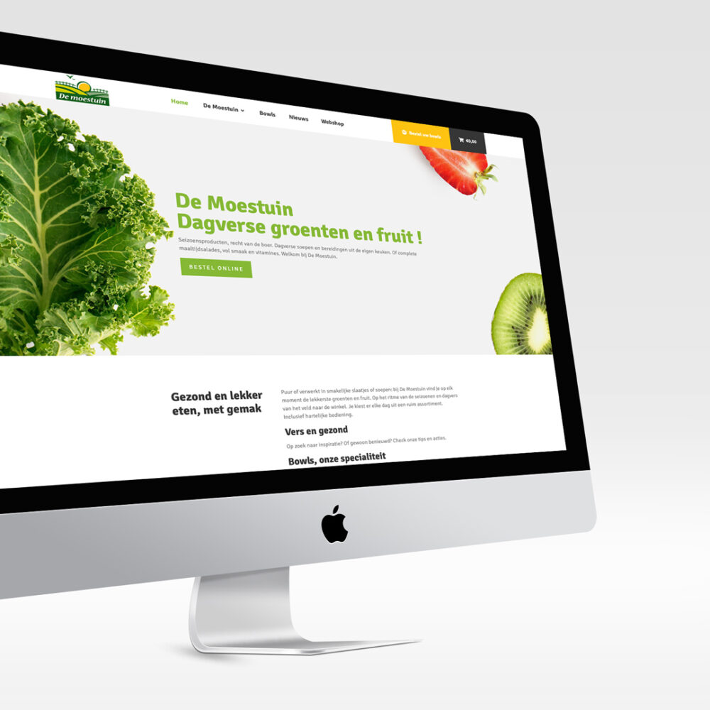 website met webshop voor groenten- en fruithandel